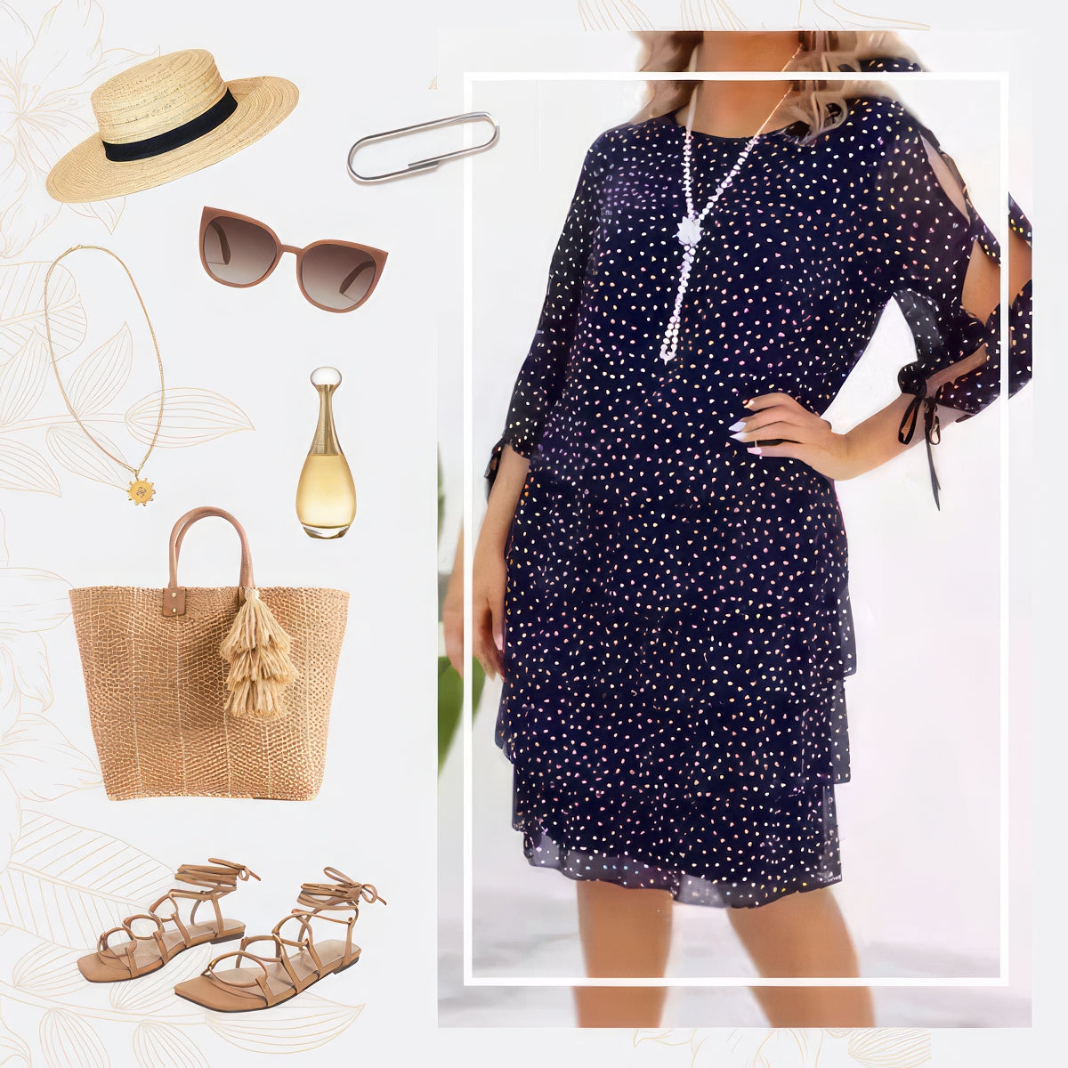 Wind - Women's Casual Printed Layered Dress